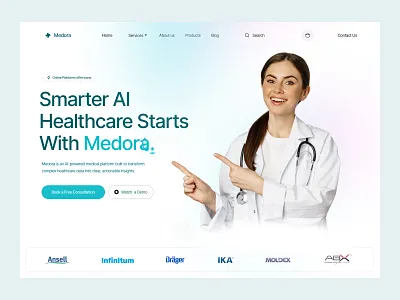 Medical Website Design healthcare healthcare ui healthcare website landing page medical medical ui pharmacy uiux web design webdesign website