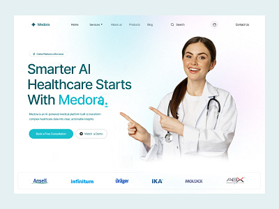 Medical Website Design healthcare healthcare ui healthcare website landing page medical medical ui pharmacy uiux web design webdesign website