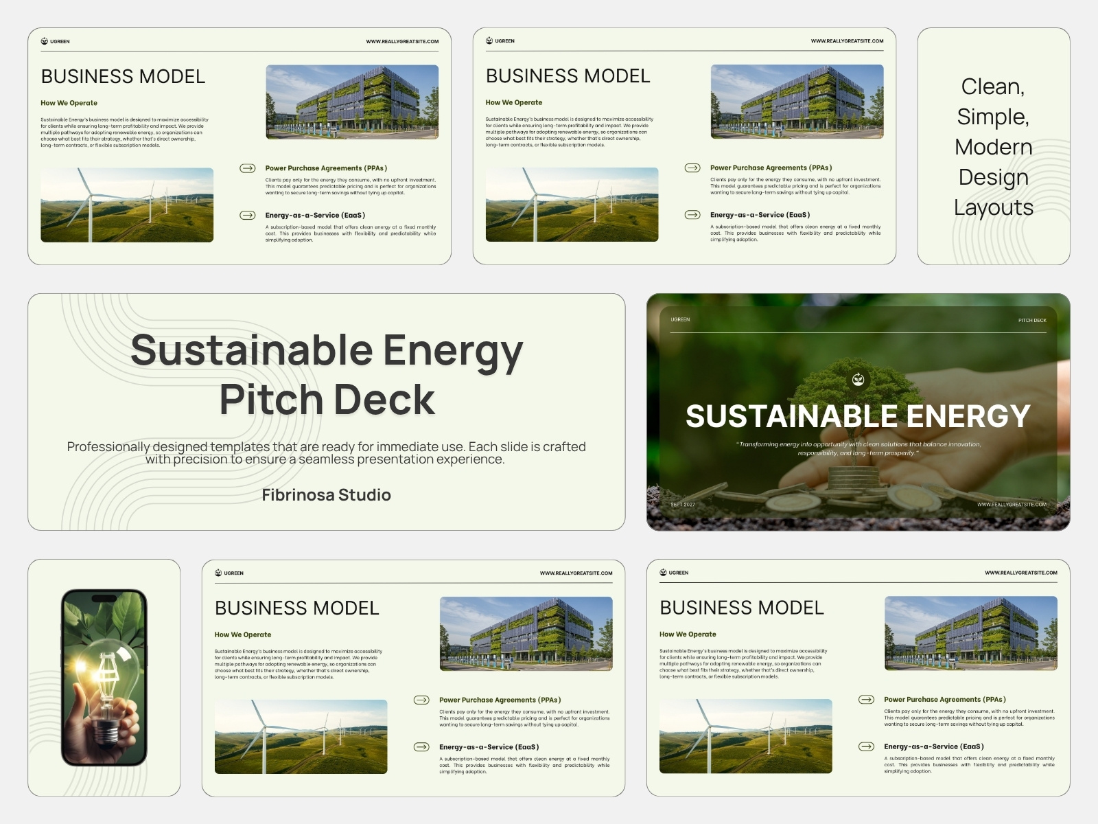 Sustainable Energy Pitch Deck corporate presentation pitch presentation