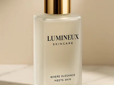 Premium Skincare Bottle Design for Lumineux 🌸 amazing desiggn bottle design branddesigner brandidentity brandingagency design designtrends graphic design graphic designer lumneux perfume desig perfume design bottle professional designer trending design trending post viral design viral post