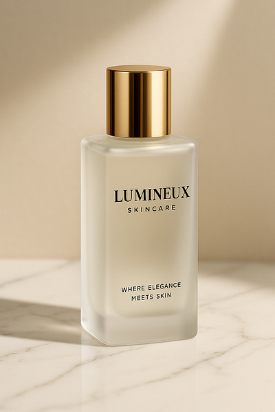 Premium Skincare Bottle Design for Lumineux 🌸 amazing desiggn bottle design branddesigner brandidentity brandingagency design designtrends graphic design graphic designer lumneux perfume desig perfume design bottle professional designer trending design trending post viral design viral post