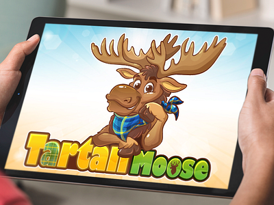 Cool Moose Cartoon Logo, Animal Mascot Brand Design animal beehaya branding cartoon cool design illustration logo mascot moose vector