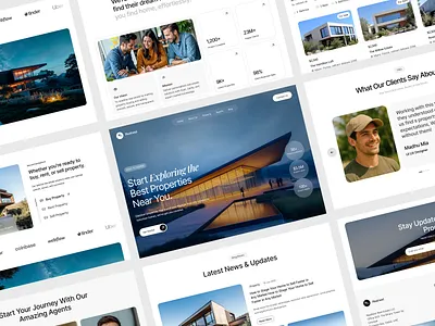 Real Estate Landing Page landing page real estate real estate landing page real estate ui real estate website ui web design