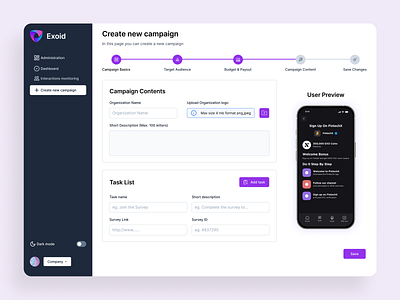 Modern Fintech Management Dashboard UI Design for Web App uiux