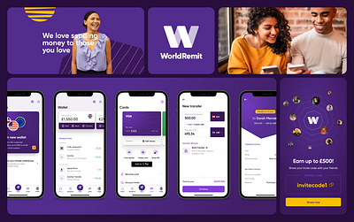 WorldRemit · International Money Transfer animation app design fintech mobile money ui ux