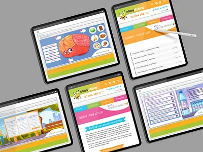 Graphic design for online interactive activities graphic design