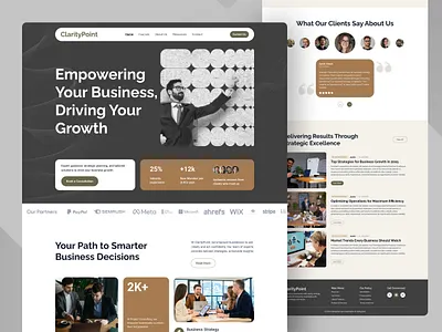 Business Consulting Website 3d agency website animation business business consulting business landing page consultancy consultant consulting consulting agency consulting website financial advisor financial consultant graphic design ui uiux
