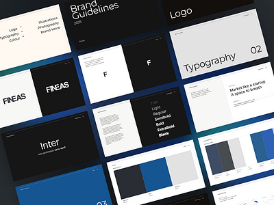 Brand Guide - Fineas Fintech StartUp brand guide brand identity saas start up ui library