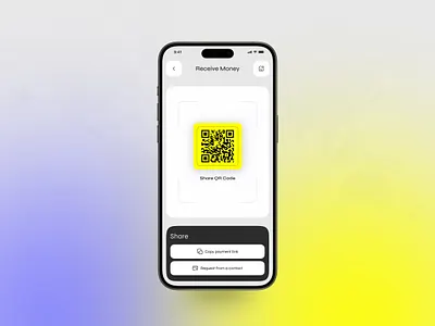QR Code Finance App app app design bank code finance app fintech app mobile mobile app design payment app qr qr code scan ui wallet