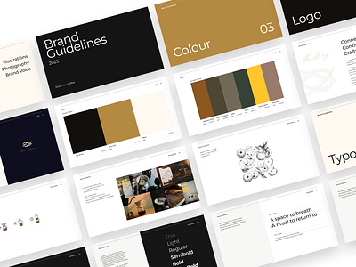 Slow Flow Coffee Brand Guide brand guide website design