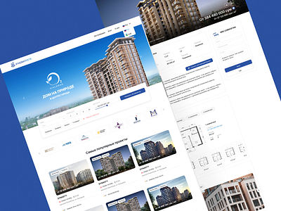 Real Estate Development Finder blue clean design logo mobile design ui ux web design