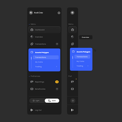 Sleek Aud.Cap Sidebar UI! design dribbble ui ux