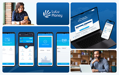 LuLu Money - International Money Transfer Mobile & Web App app design mobile money remittance ui ux