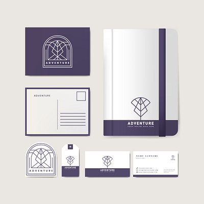 Set company merchandise with logo 3d animation graphic design logo motion graphics
