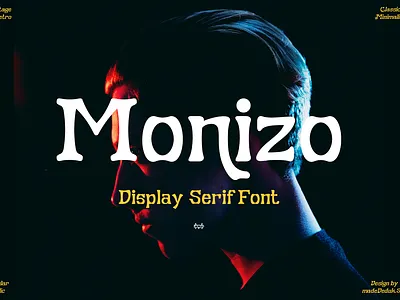 Monizo Display Serif branding classic serif content font display font fashion font headline font invitation font logotype menu font modern serif serif typography vintage font webfont wedding font