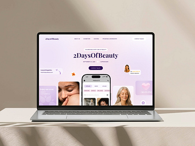 Design of an SEO-Oriented Website for a Beauty Event beauty industry design bold design brand identity clean ui conversion focused design creative direction creative ui elegant design event website landing landing page marketing website minimal ui modern ui ui ui trends uidesign ux web design website