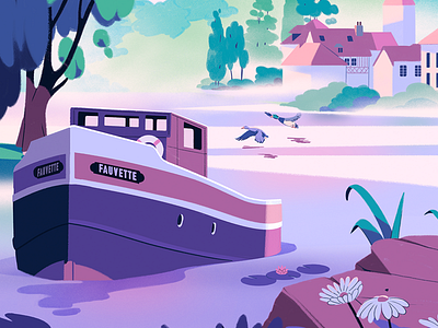 Seine & Eure Tourism ambiant character design fagostudio illustration people texture tourism