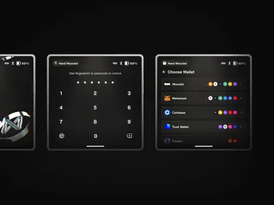 Wooolet - Hardwallet Crypto Design 3d animation app bitcoin blockchain branding crypto crypto wallet cryptocurrency design graphic design illustration logo motion graphics typography ui uigo ux vector wallet