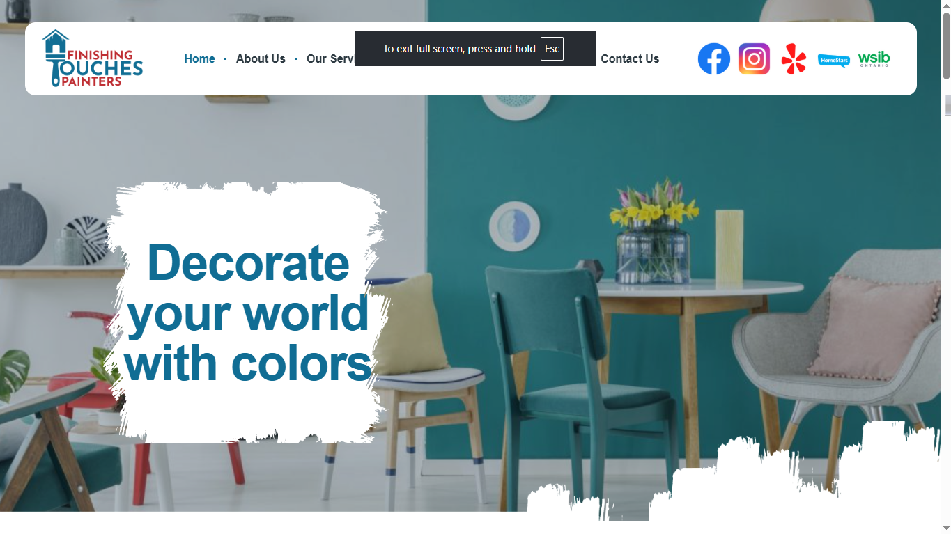 Vibrant Web Design for a Professional Painting Brand branding design graphic design illustration landingpage webdesign webxpart