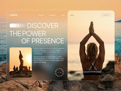 Yoga Courses Website ui website yoga