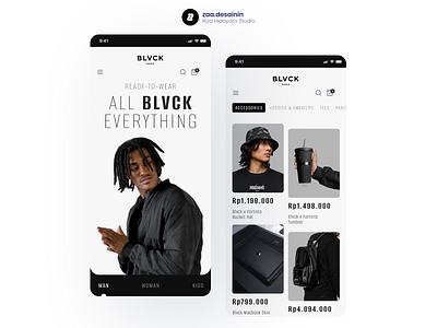Redesign BLVCK Mobile App Design app blvck branding design fashion paris ui ux