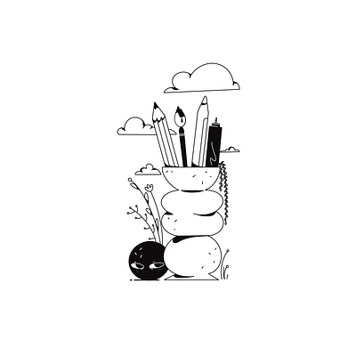 Tools doodle illustration