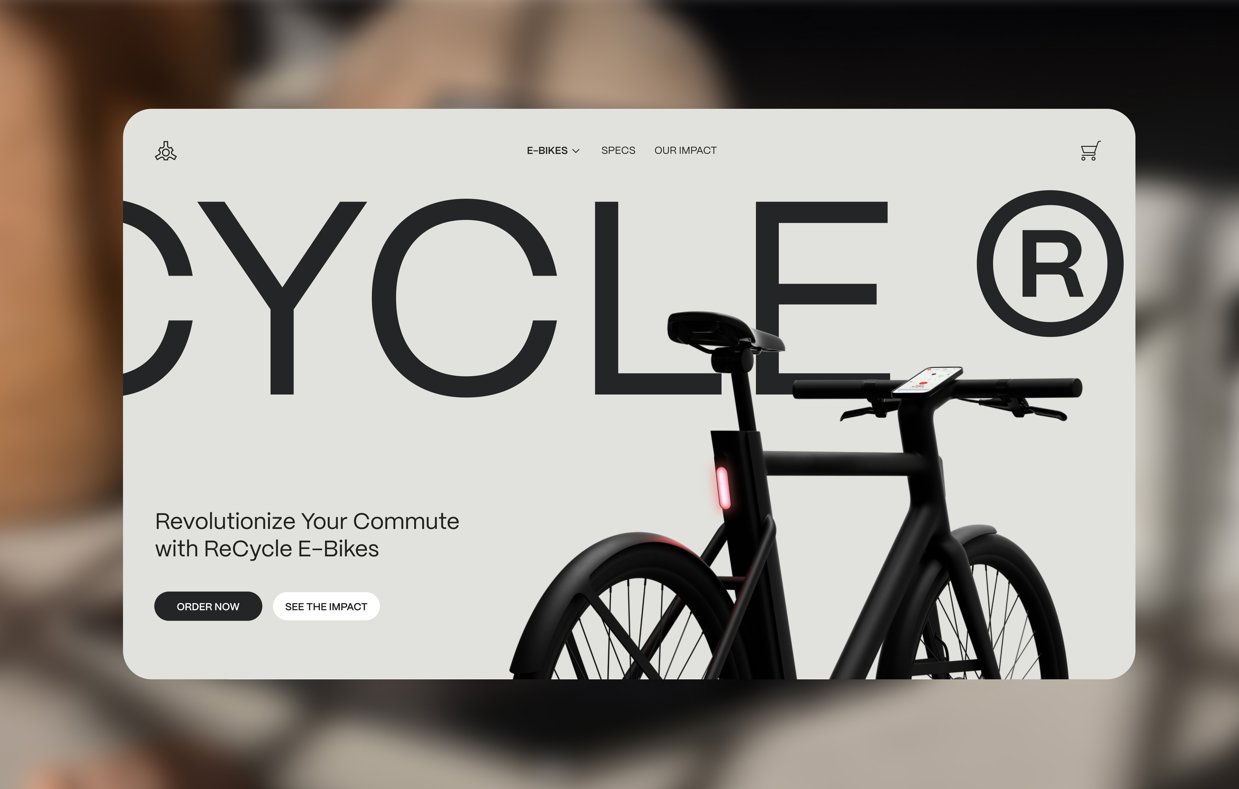 ReCycle E-bikes Web design branding design ecommerce web design
