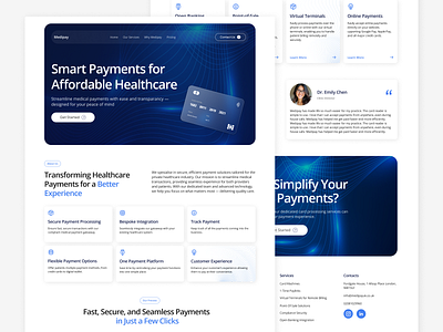 Payment System Website fintech payment ui website