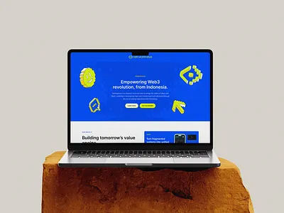 Company Landing page blue design branding company profile company website crypto design fun branding graphic design illustration landing page logo ui ux vector web design website