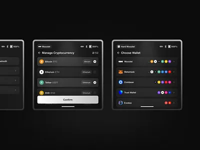 Wooolet - Hardwallet Crypto Design 3d animation app bitcoin blockchain branding crypto crypto wallet cryptocurrency design graphic design illustration logo motion graphics typography ui uigo ux vector wallet