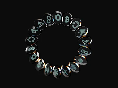 Wooolet - Custom 3D Crypto Coins 3d animation app bitcoin blockchain branding crypto crypto wallet cryptocurrency design graphic design illustration logo motion graphics typography ui uigo ux vector wallet