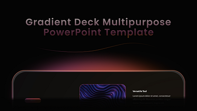 Gradient Deck — Multipurpose PowerPoint Template (30 Slides) branding gradient multipurpose template powerpoint powerpoint template presentation template