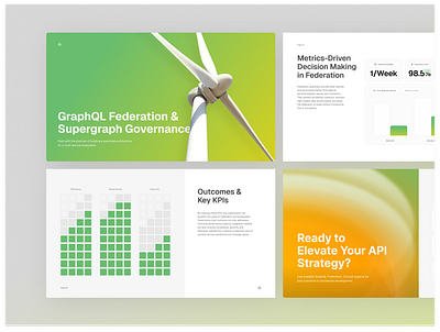 Pitch Deck - GraphQL Federation & Supergraph Governance Deck analytics branding business chart data design diagram governance graphic design green marketing modern pitch deck ppt presentation simple slide
