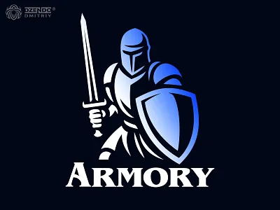 Knight Logo armor design branding bravery logo heraldic logo knight logo logo medieval logo mens branding shield logo vintage logo warrior logo