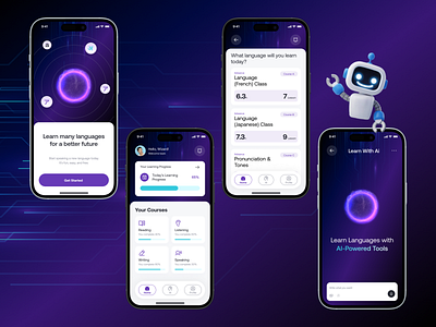 Smart Language Learning App ai app design ai language app ai language app design ai language learning app design app ux ui edtech startups language learning app learn language online online learning app smart edtech app smart language app smart language learning app smart learning app