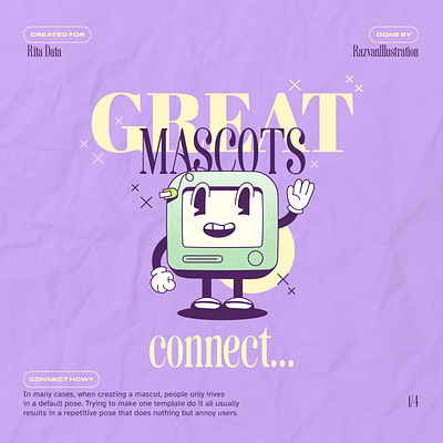 Rita Data - Character Illustration brand character branding character character illustration computer design funny graphic design icon illustration line mascot minimal retro simple ui vintage