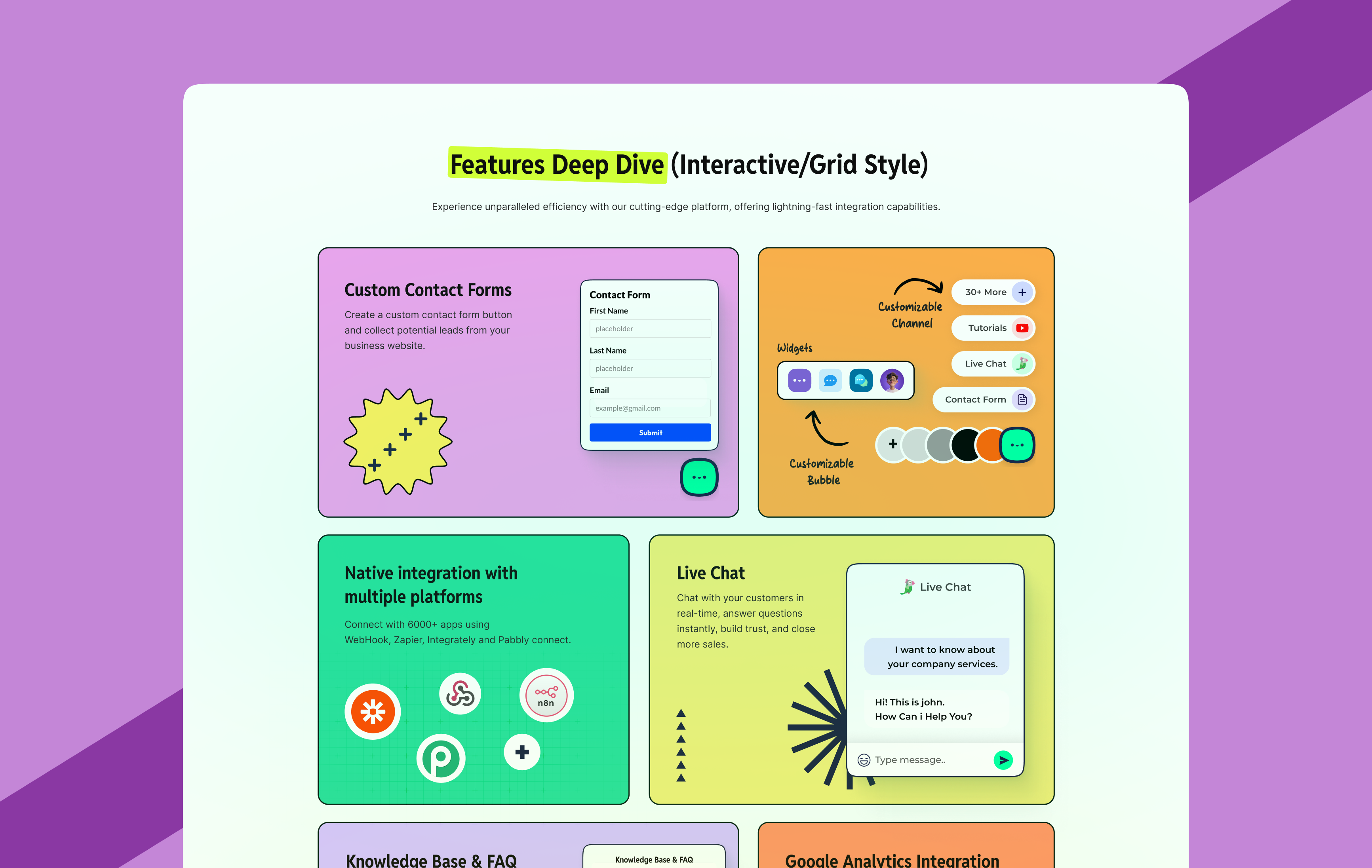 Bento Grid UI bento gird bento grid ui feature section feature section ui