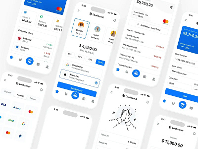 Mobile Banking - Lookscout Design System android app application banking clean design ios layout lookscout mobile responsive ui user interface ux