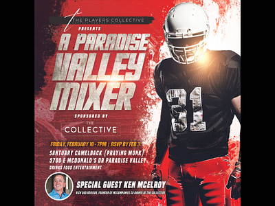 Flyer Design for The Players Collective bar flyer corporate business flyer corporate flyer creative flyer flyer artwork flyer design flyer template flyers football flyer graphic design night club flyer party flyer sports flyer