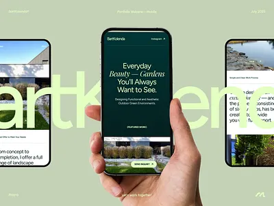 BartKolenda - Landspace Designer Portfolio architect architecture design garden garden designer green homepage landscape architect landscape designer mobile mobile webdesign mobile website moyra phone portfolio responsive ui ux webdesgin website