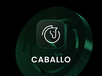 Caballo 🐴 blockchain branding caballo crypto darkmode figma graphic design logo logodesign token