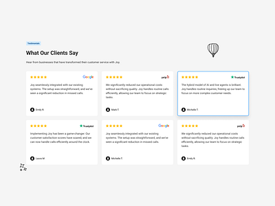 Testimonials b2b comments landing opinions page reputation saas section site social proof testimonials tiles ui ux web website