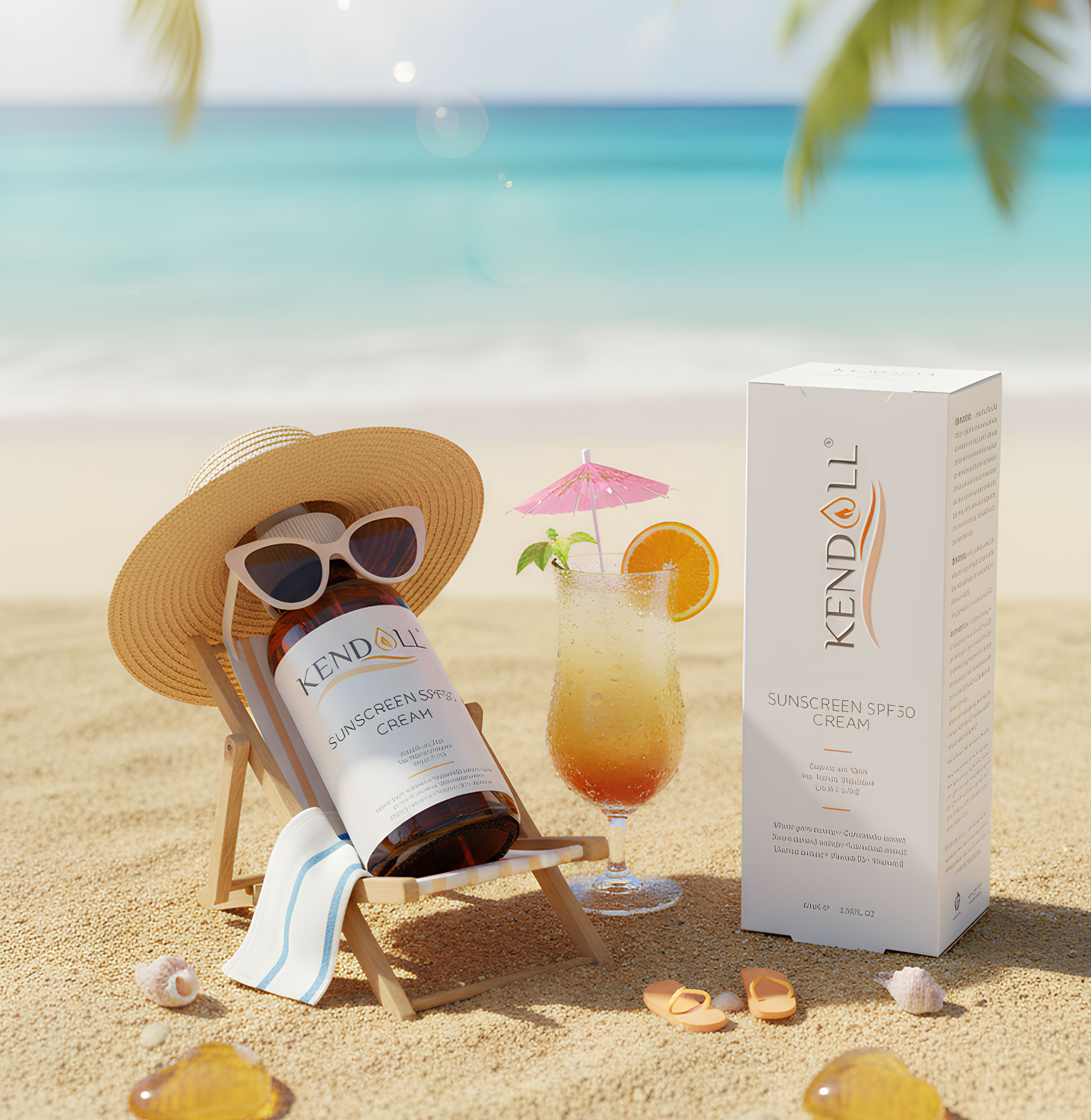 Kendall Sunscreen Packaging Design by Packsho Graphics on Dribbble