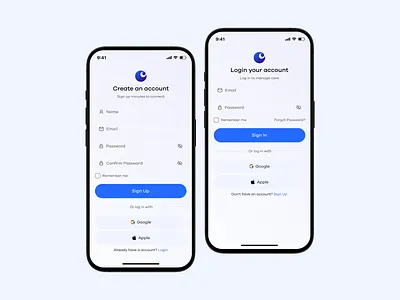 Login & Signup Page UI Design | Doctor Appoinment App andriod app design appoinment booking doctor app doctor appoinment doctor appoinment app health care ios login login page login screen login ui mobile registration sign in sign up signup signup page