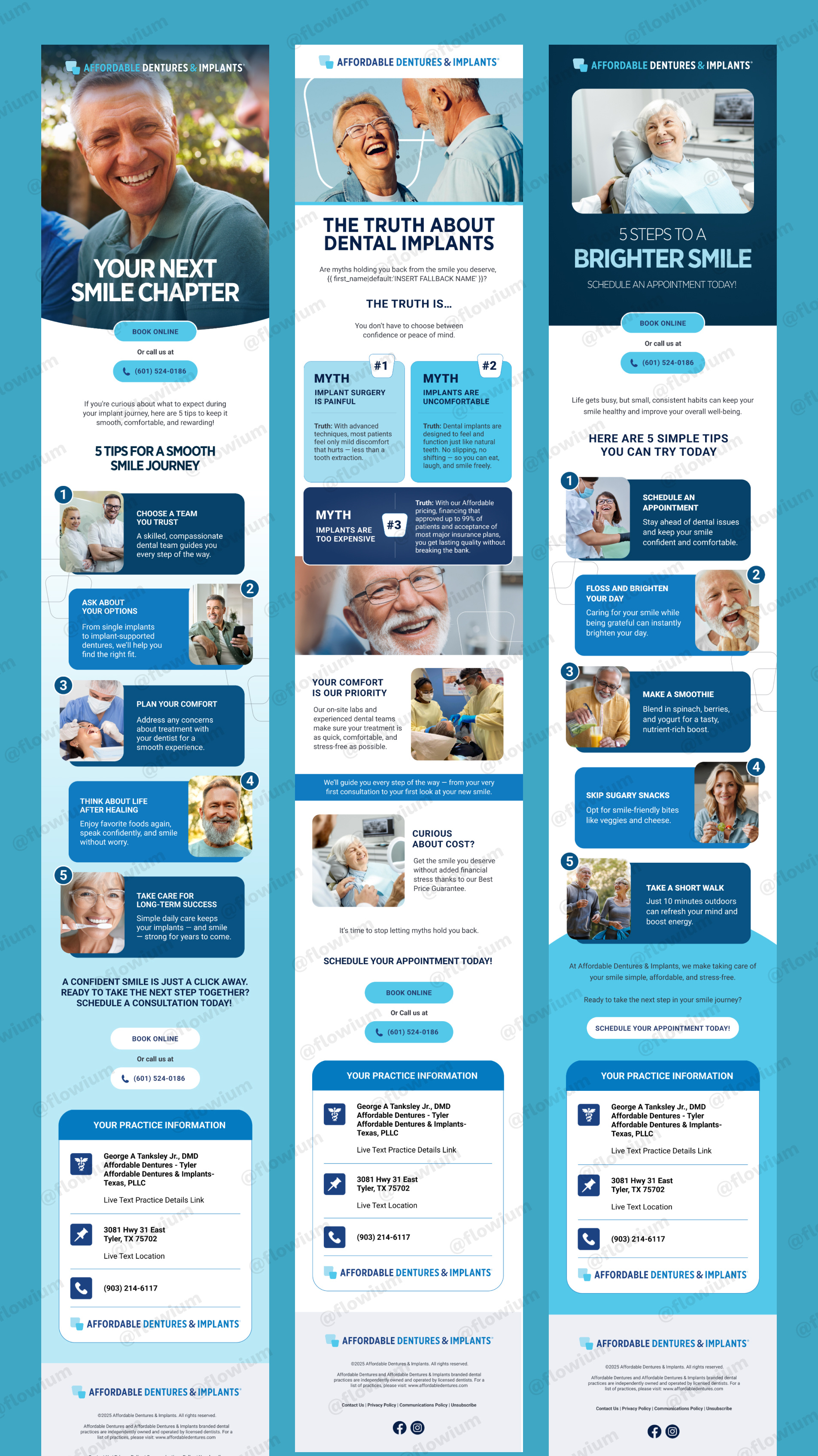 Dental Implants Email Design – Patient Education & Conversion Ca email email design email marketing graphic design newsletter newsletter design