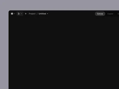 Low credits 🪫 accounts ai animation app canvas clean credits desktop editing generate menu minimal settings simple subscription tooltip ui upgrade ux web app