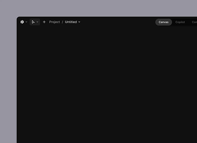Low credits 🪫 accounts ai animation app canvas clean credits desktop editing generate menu minimal settings simple subscription tooltip ui upgrade ux web app