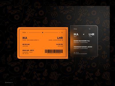 Boarding Pass – Modern Flight Ticket Design airline ticket animation app boarding pass branding design graphic design illustration illustrator logo minimal product design travel typography ui ux vector web web design website
