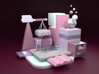 Study of Forms & Textures 3d branding graphic design logo