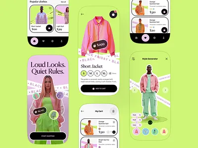 Fashion E-Commerce App app app design cart design e commerce ecommerce ecommerce app fashion mobile mobile app online shop online store shop ui ux